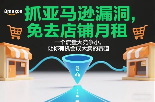 抓亚马逊漏洞，免去店铺月租，一个流量大竞争小，让你有机会成大卖的赛道_学通网创