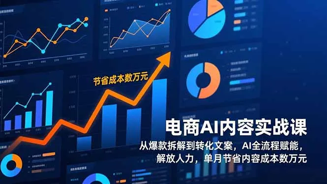 电商AI内容实战课，从爆款拆解到转化文案，AI全流程赋能，解放人力，单月节省内容成本数万元_学通网创