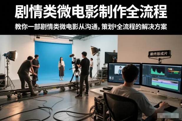 剧情类微电影制作全流程，教你一部剧情类微电影从沟通，策划到拍摄制作全流程的解决方案_学通网创