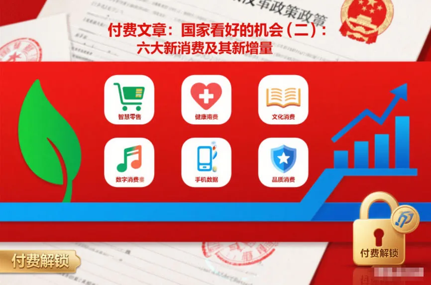 付费文章：国家看好的机会(二)：六大新消费及其新增量_学通网创
